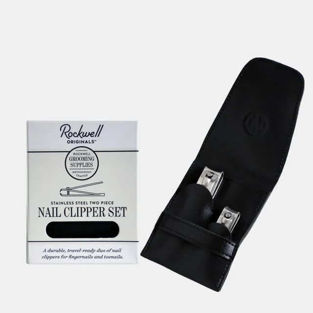 Rockwell tagliaunghie set manicure acciaio custodia viaggio