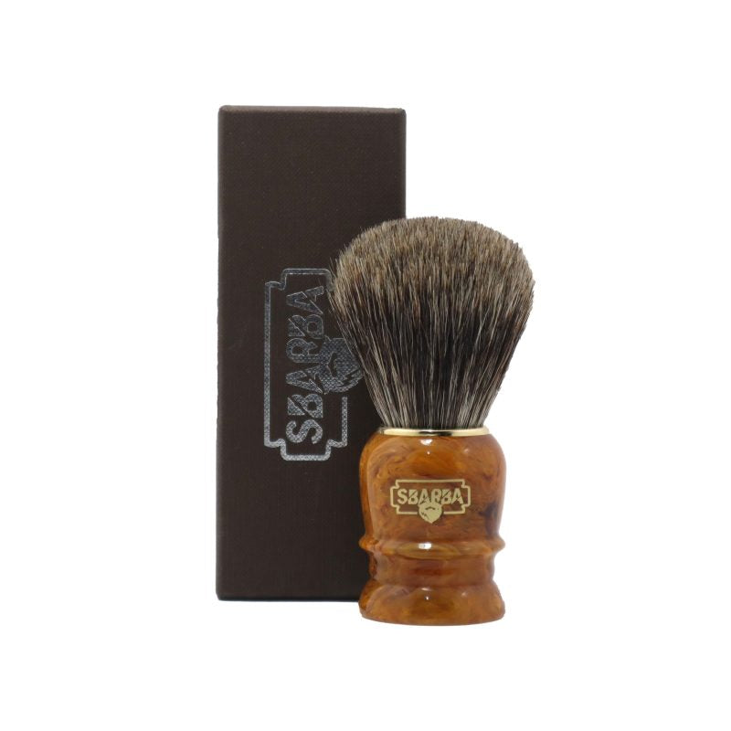 Sbarba Smilzo Miele pennello da barba misto tasso cavallo