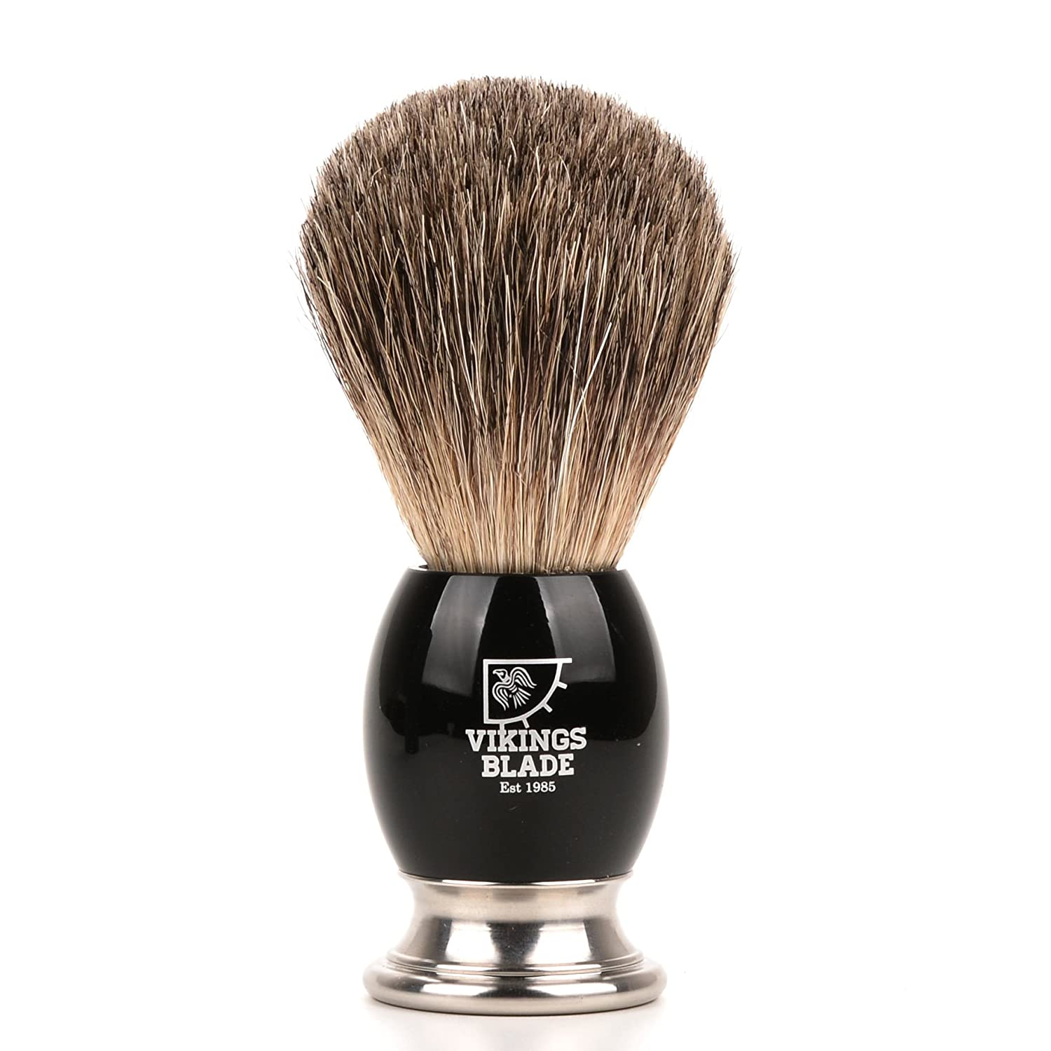 Viking's Blade Dark Stallion Pennello da Barba Bulb Nero
