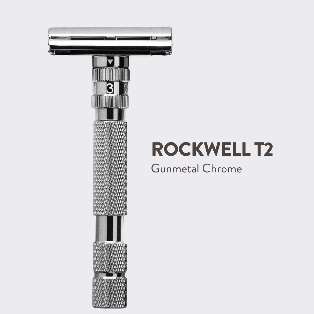 Rockwell T2 Rasoio sicurezza gunmetal regolabile