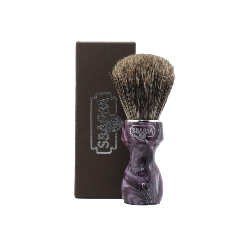 Sbarba Elegante Pennello da Barba Magenta Cavallo Tasso