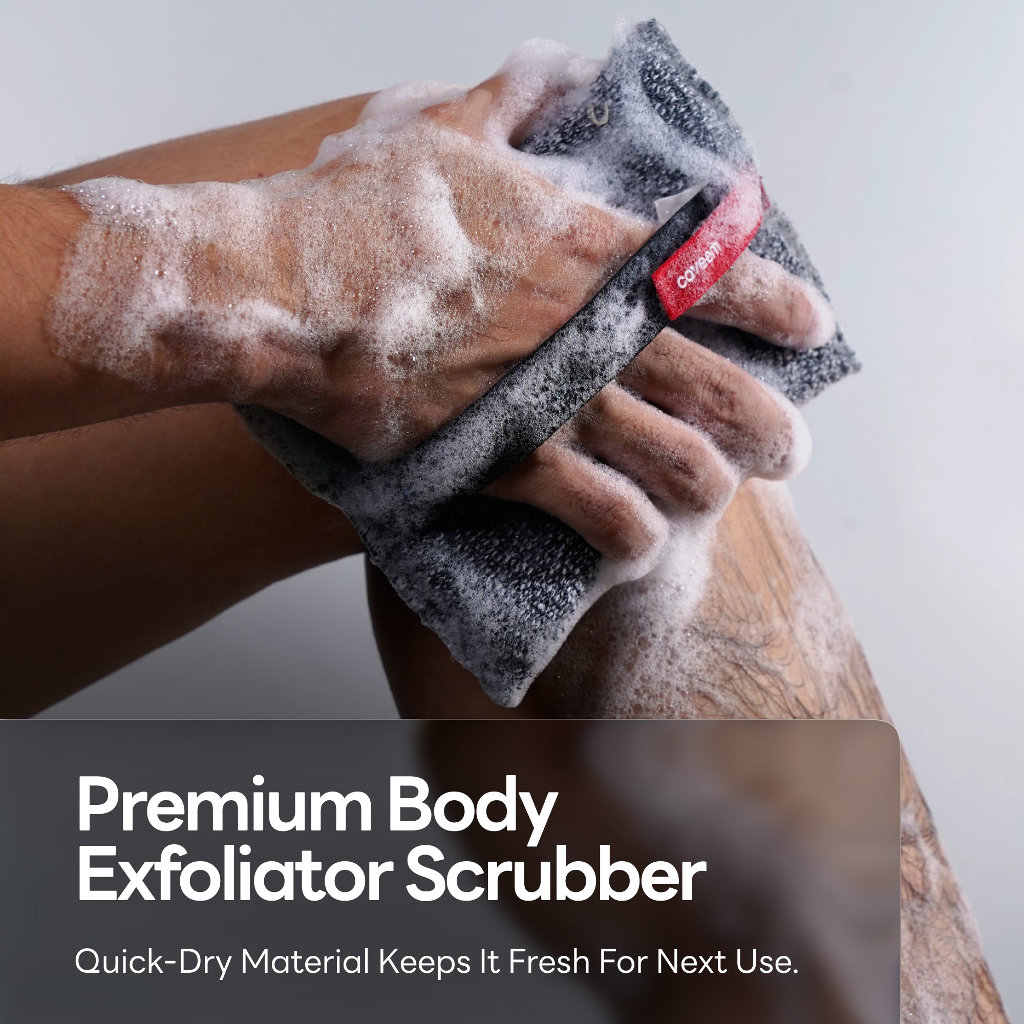 Caveem Bathing Spugna Doccia Quadrata Leggera Esfoliante Corpo