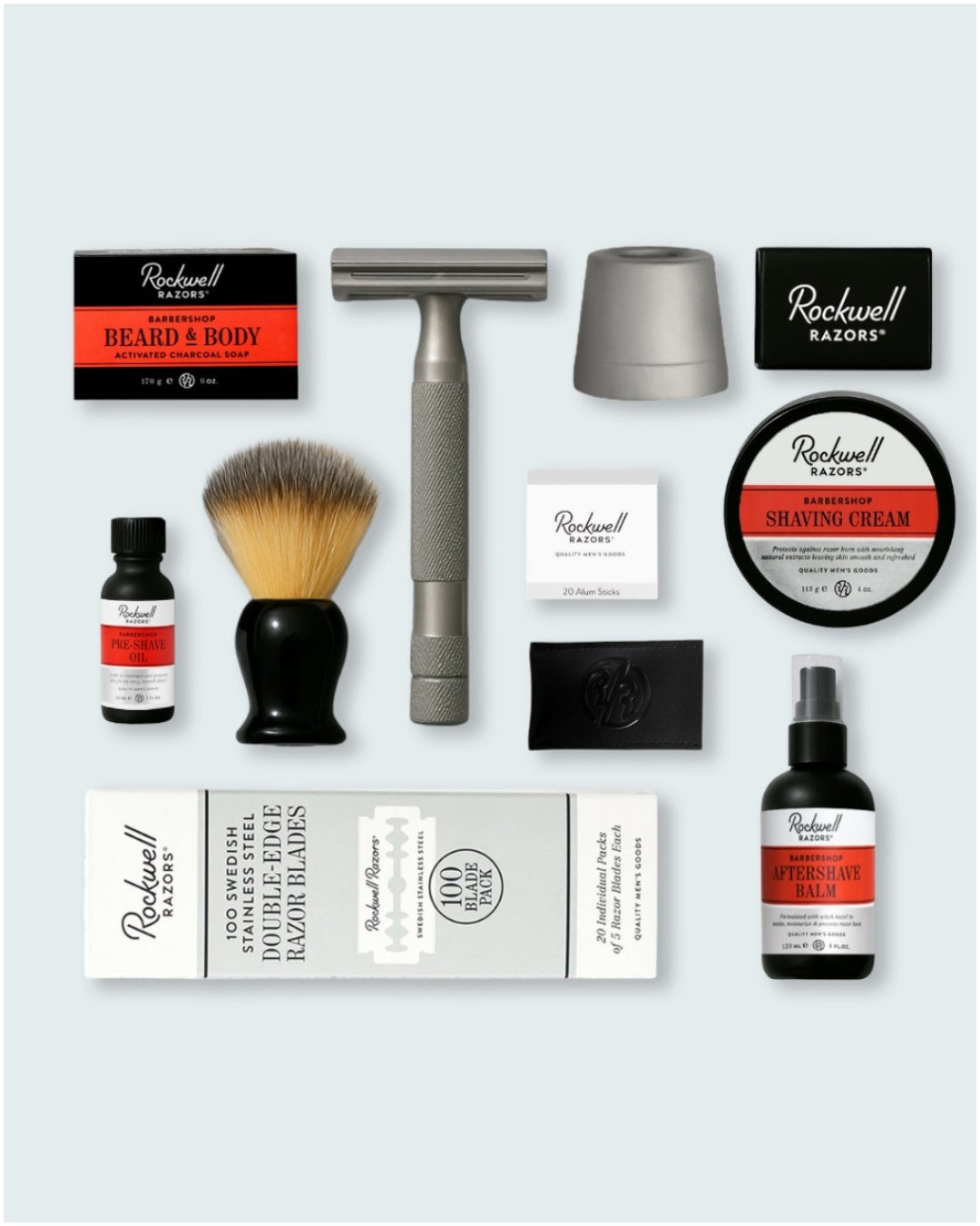 Rockwell 6S All-In-One Shave Kit rasatura acciaio opaco