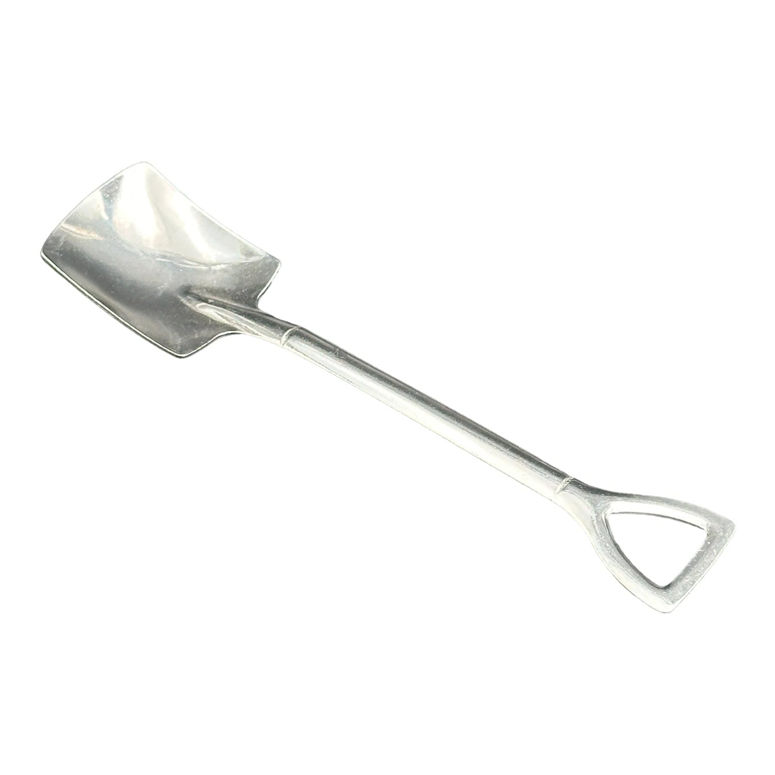 Sbarba vanga prelievo sapone spatola argento piatta 15,5 cm
