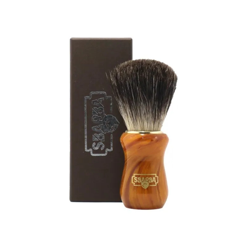 Sbarba Classico Miele pennello barba misto setola e tasso 27 mm