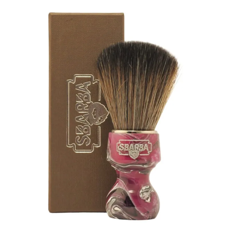 Sbarba Nobile Magenta pennello da barba sintetico
