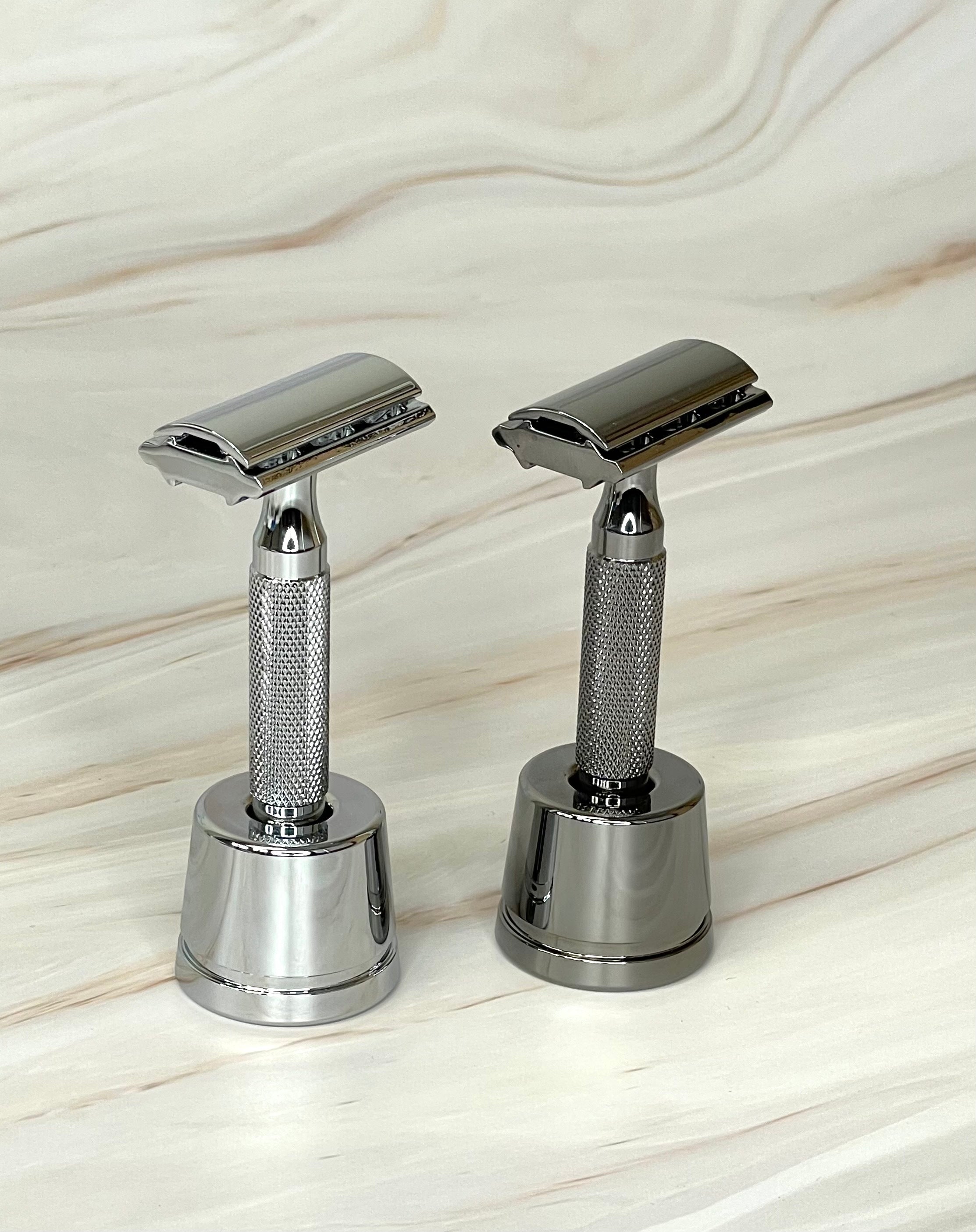 Rockwell 6C rasoio sicurezza White Chrome con stand