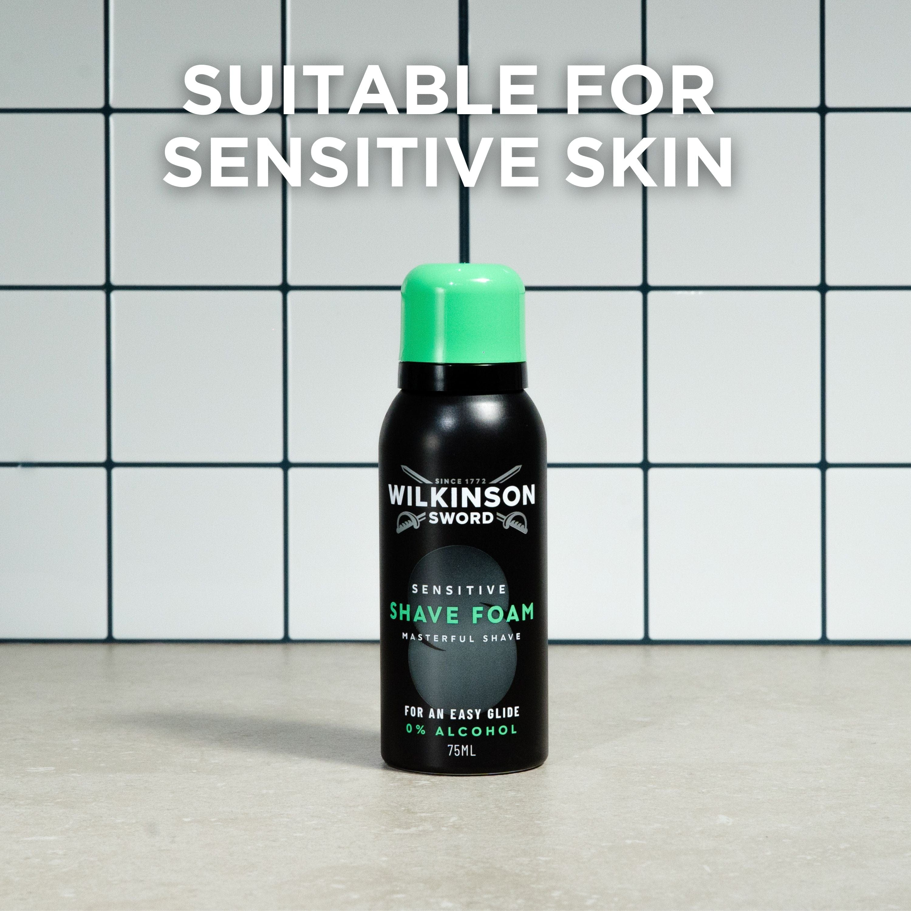 Wilkinson Masterful Sensitive schiuma barba 75ml pelli sensibili