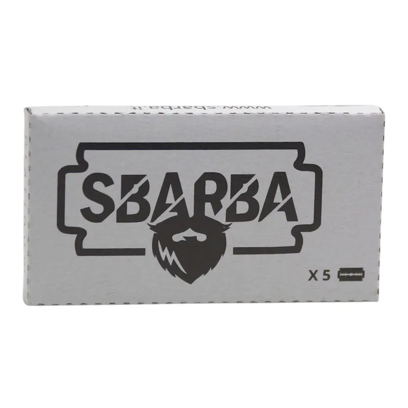Sbarba Premium Platinum Lamette da Barba 5 pz Platino