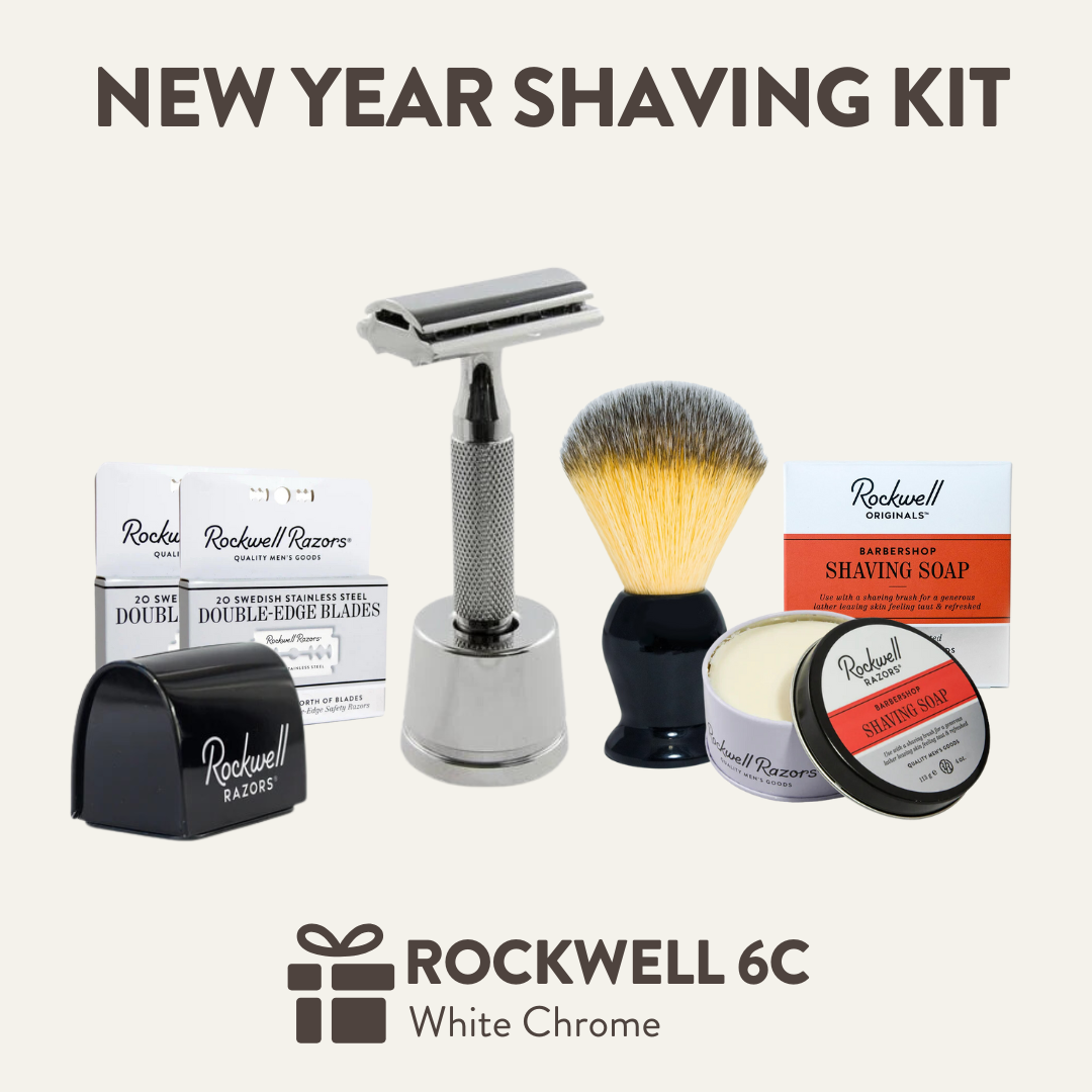 Rockwell 6C Kit Barba White Chrome 1 anno scorta