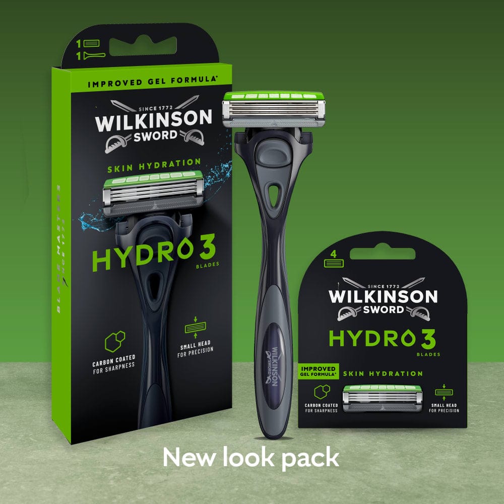 Wilkinson Hydro 3 lamette ricambio 4 pezzi testina piccola