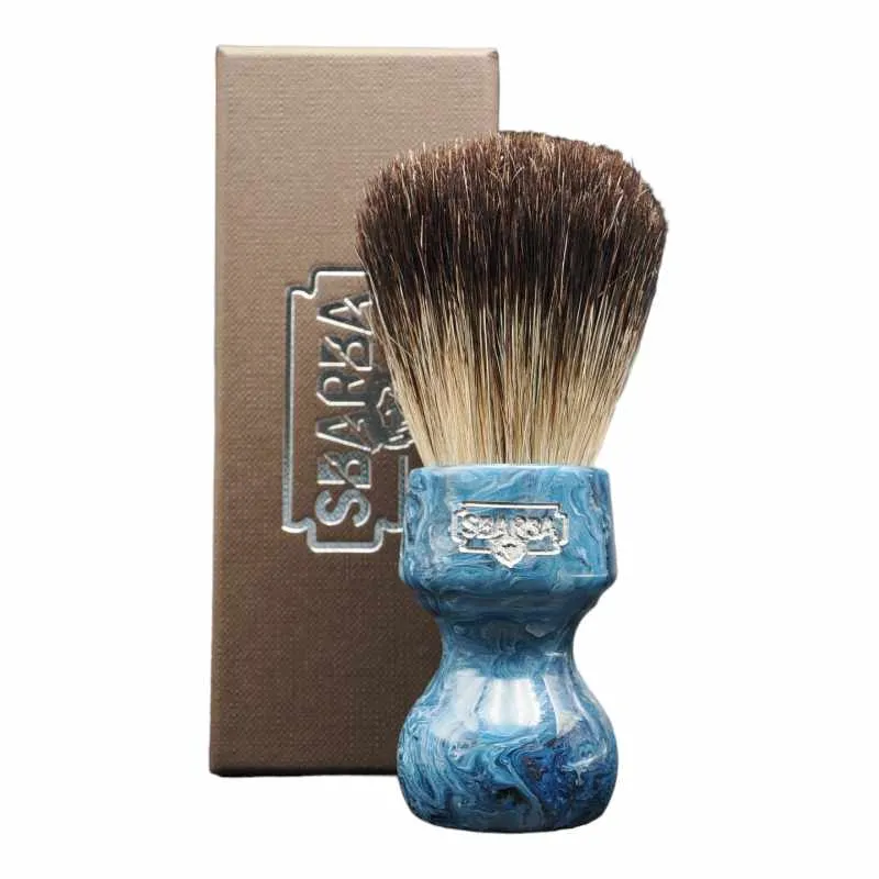 Sbarba Nobile pennello barba blu oceano misto setola tasso XB