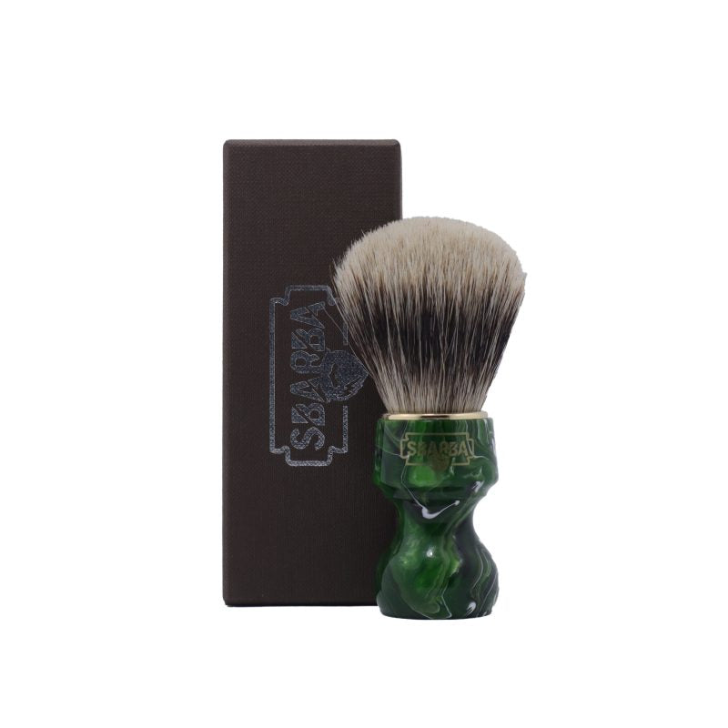 Sbarba Nobile Verde Smeraldo pennello barba tasso