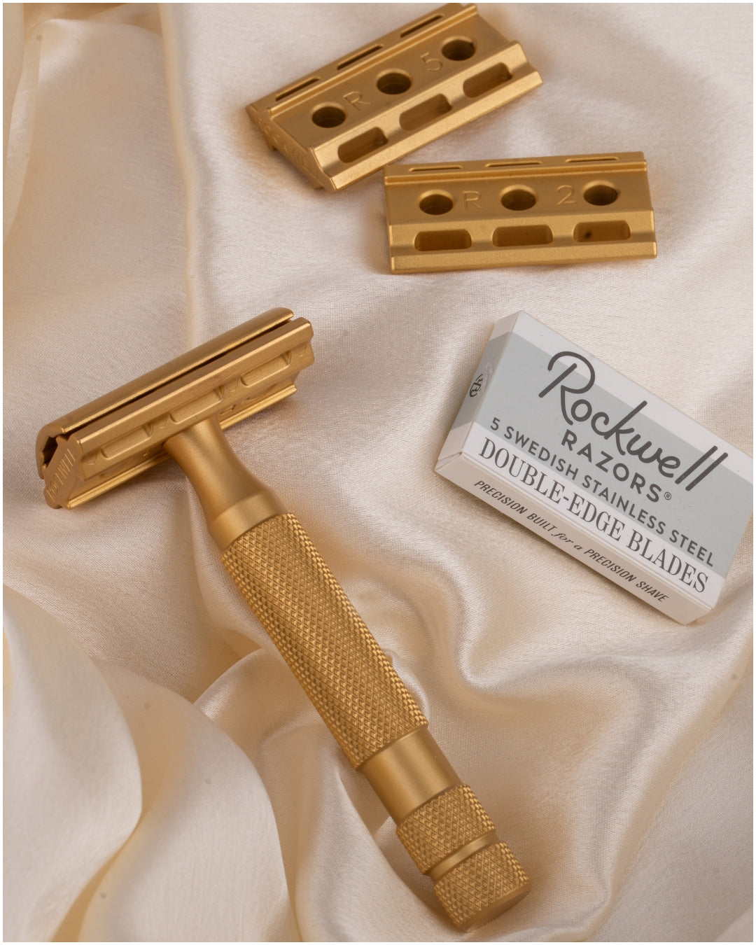 Rockwell 6S 24K Gold rasoio sicurezza regolabile acciaio
