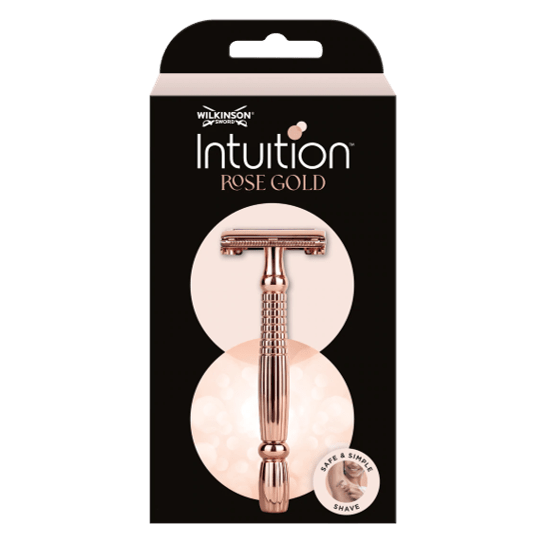 Wilkinson Intuition Rasoio Sicurezza Donna Oro Rosa
