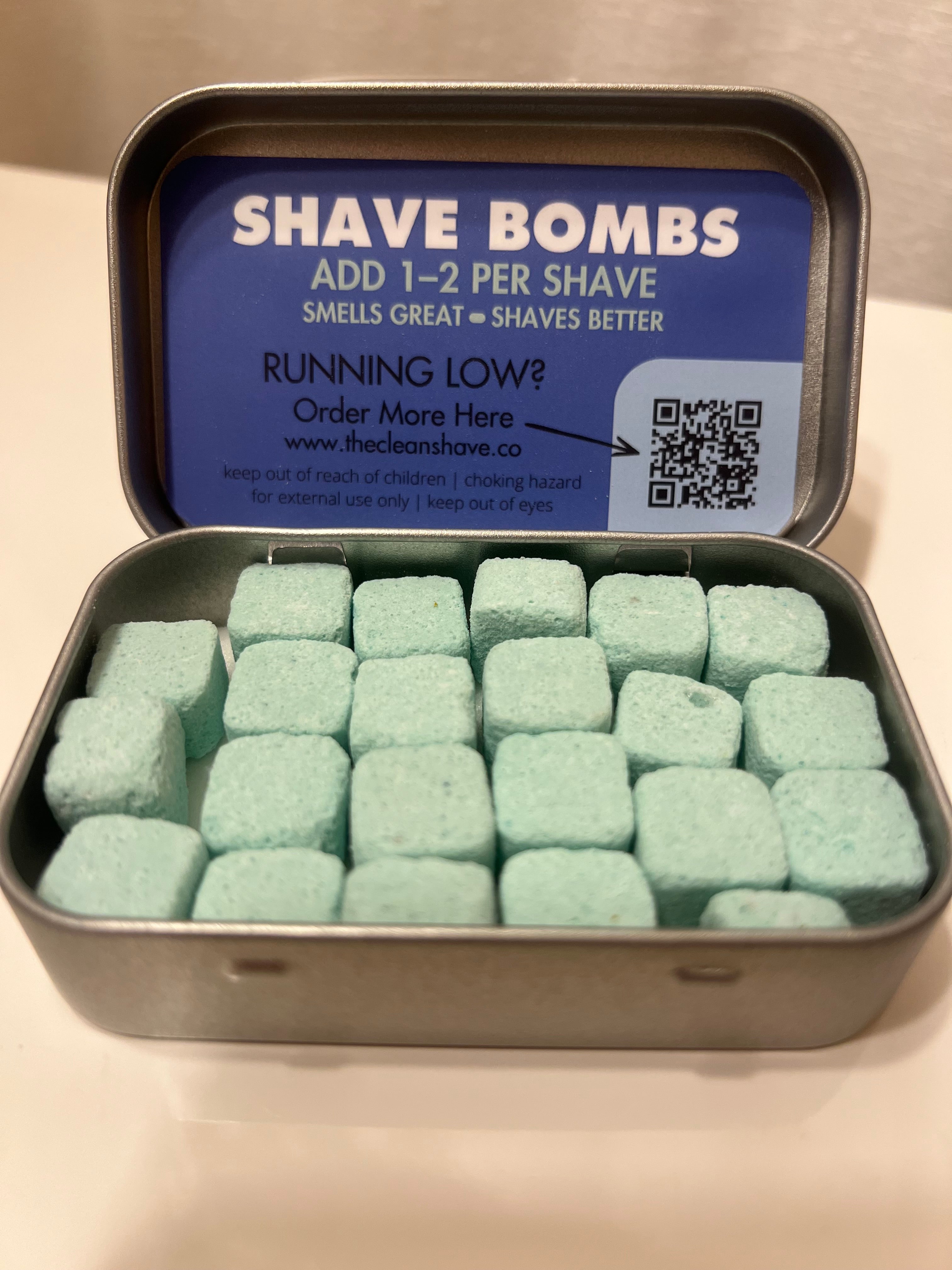 The Clean Shave Shave Bombs pastiglie barba eucalipto