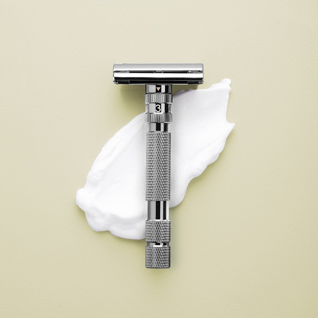Rockwell T2 rasoio sicurezza Brushed Chrome regolabile farfalla
