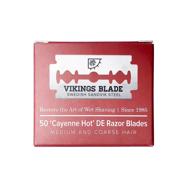 Viking's Blade Cayenne Hot lamette barba 50 pezzi semi-aggressive