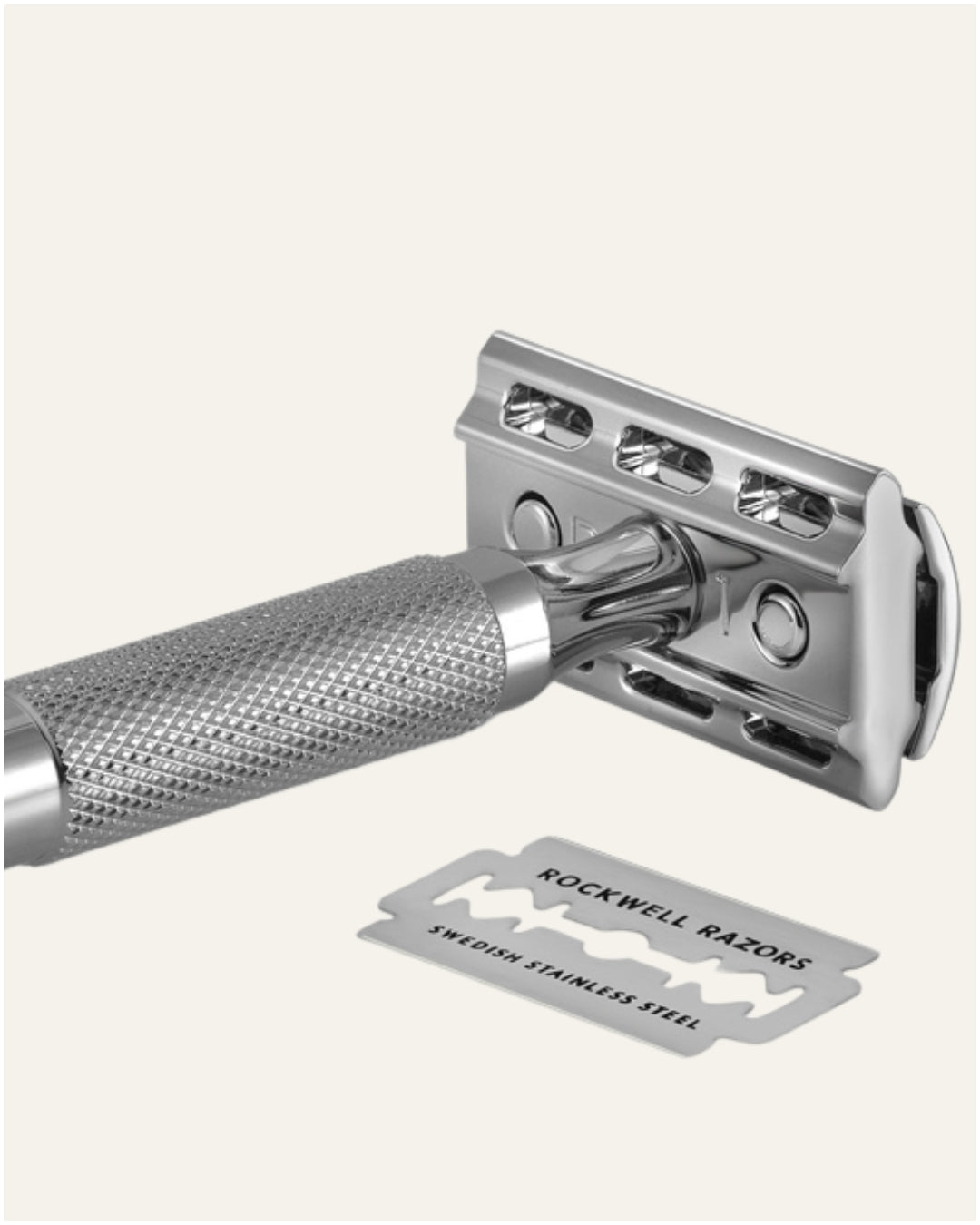 Rockwell 6C Chrome rasoio sicurezza White Chrome 6 livelli