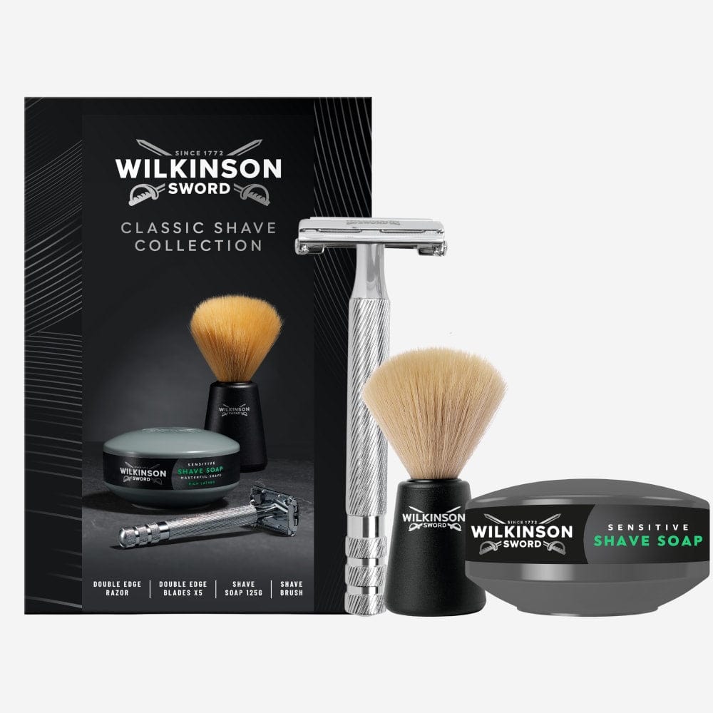 Wilkinson Classic Set Rasatura Rasoio Sapone Pennello