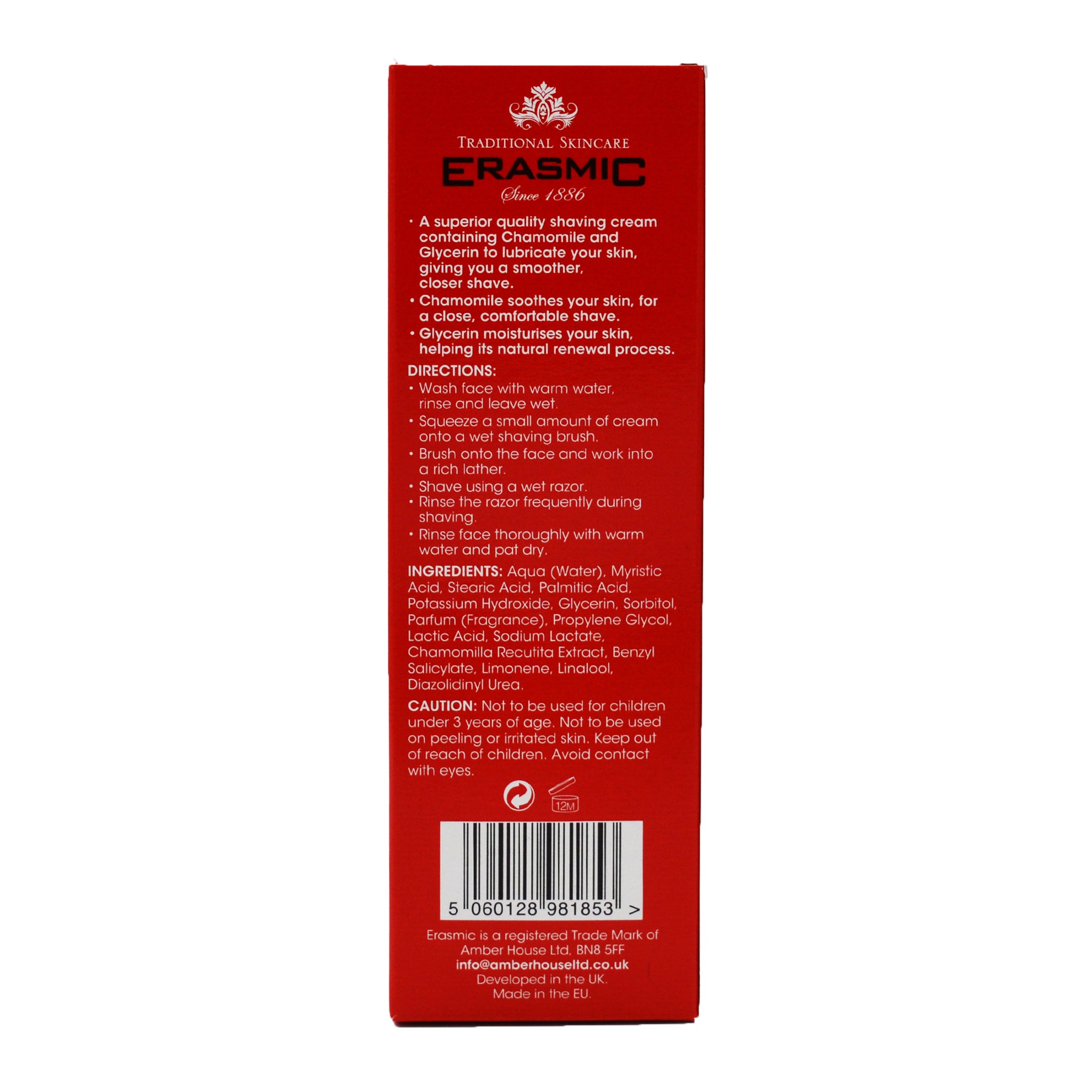 The Cambridge Cutthroat Erasmic crema da barba 75ml
