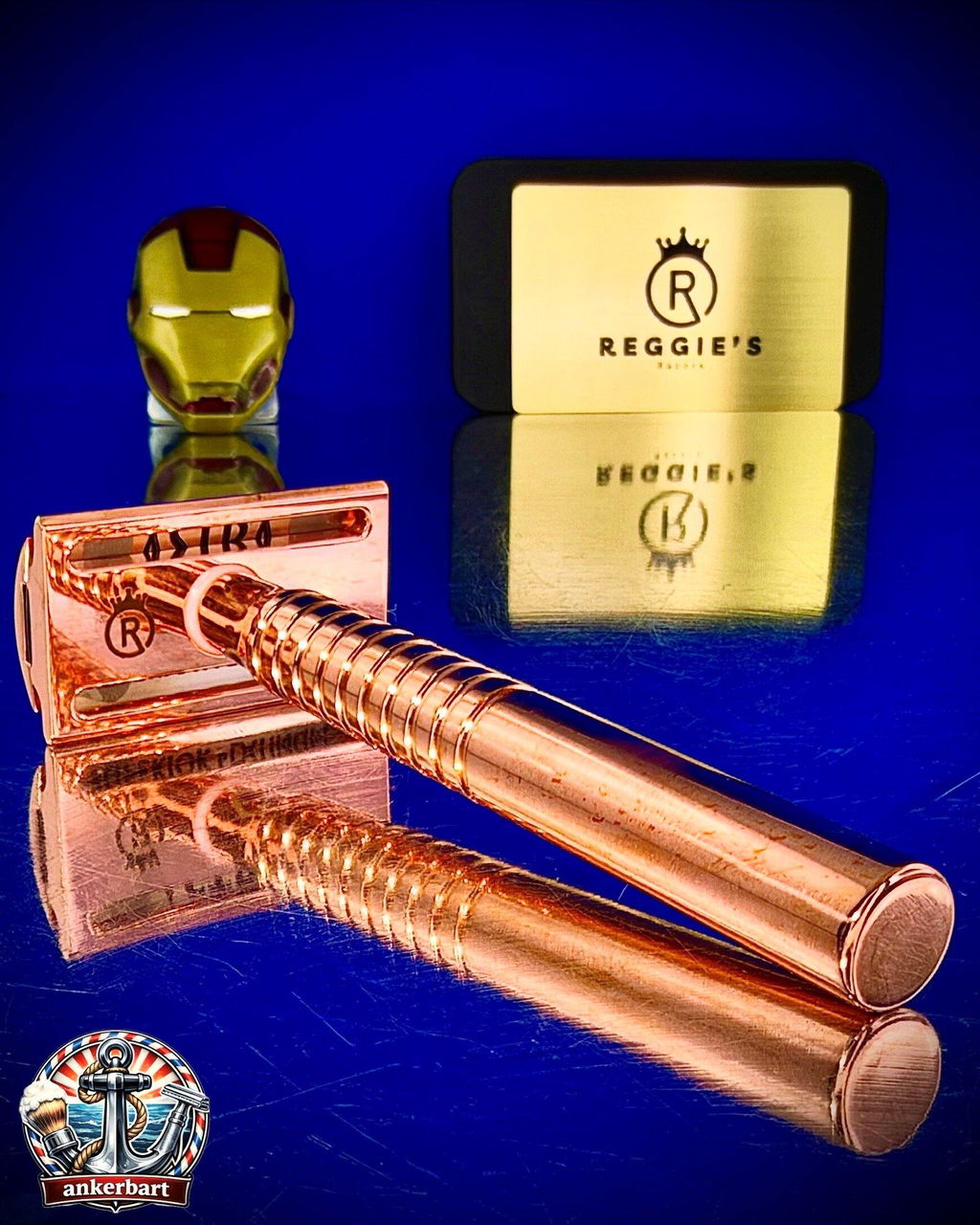 Reggie's Jupiter Copper Rasoio di Sicurezza Rame Massiccio