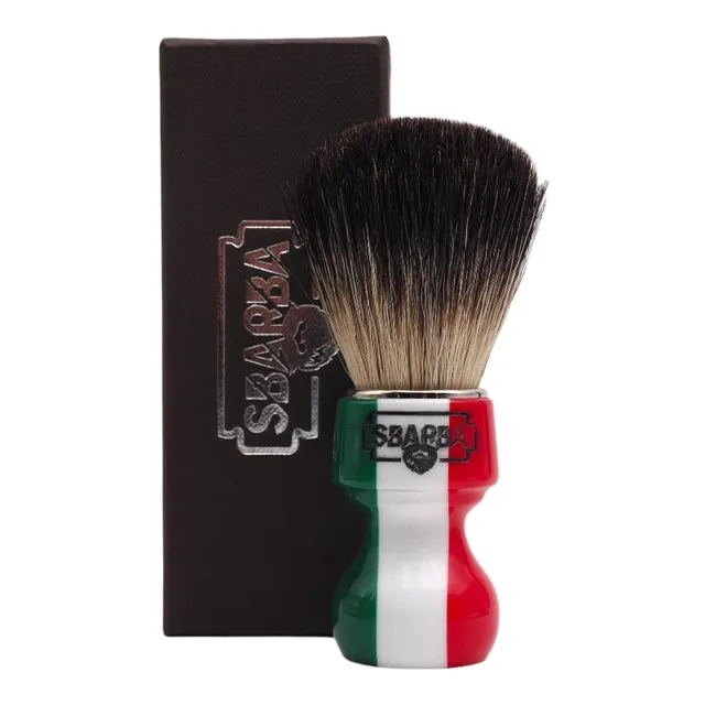 Sbarba Nobile Bandiera Italiana pennello barba setola tasso