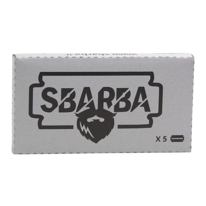 Sbarba Premium Platinum Lamette da Barba 5 pz Platino