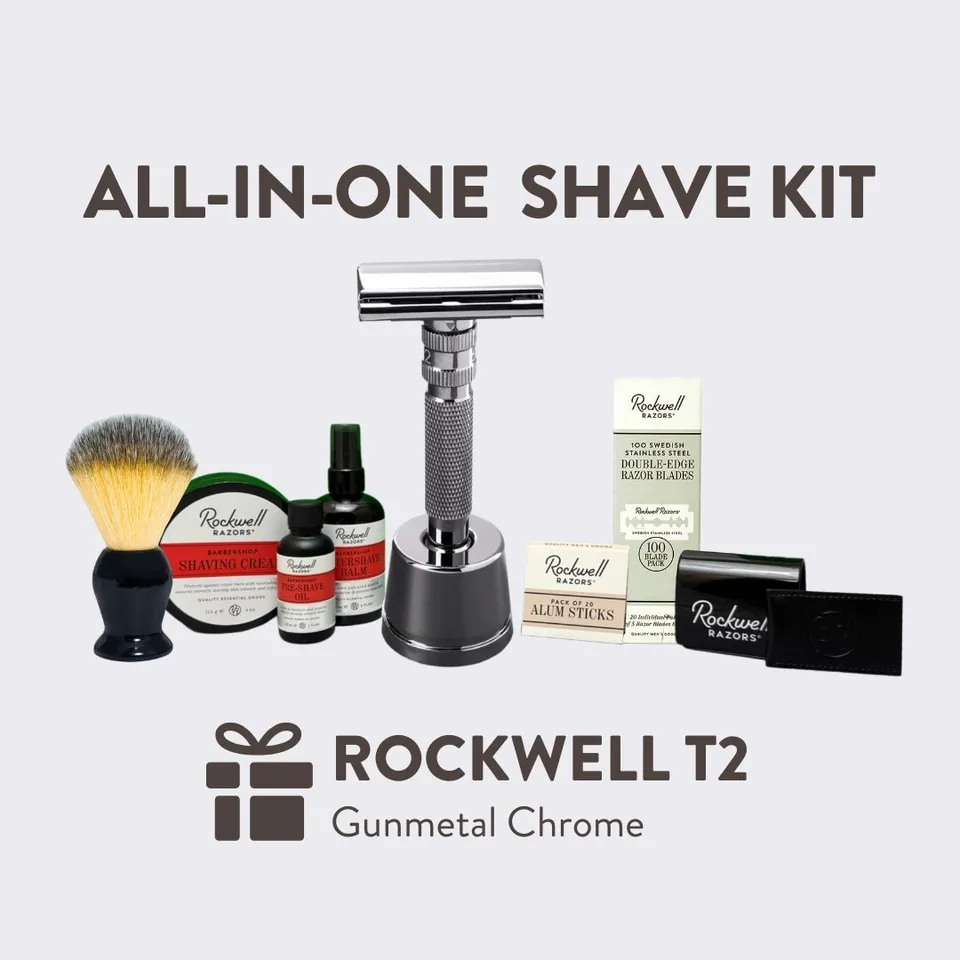 Rockwell T2 Chrome set rasatura gunmetal regolabile