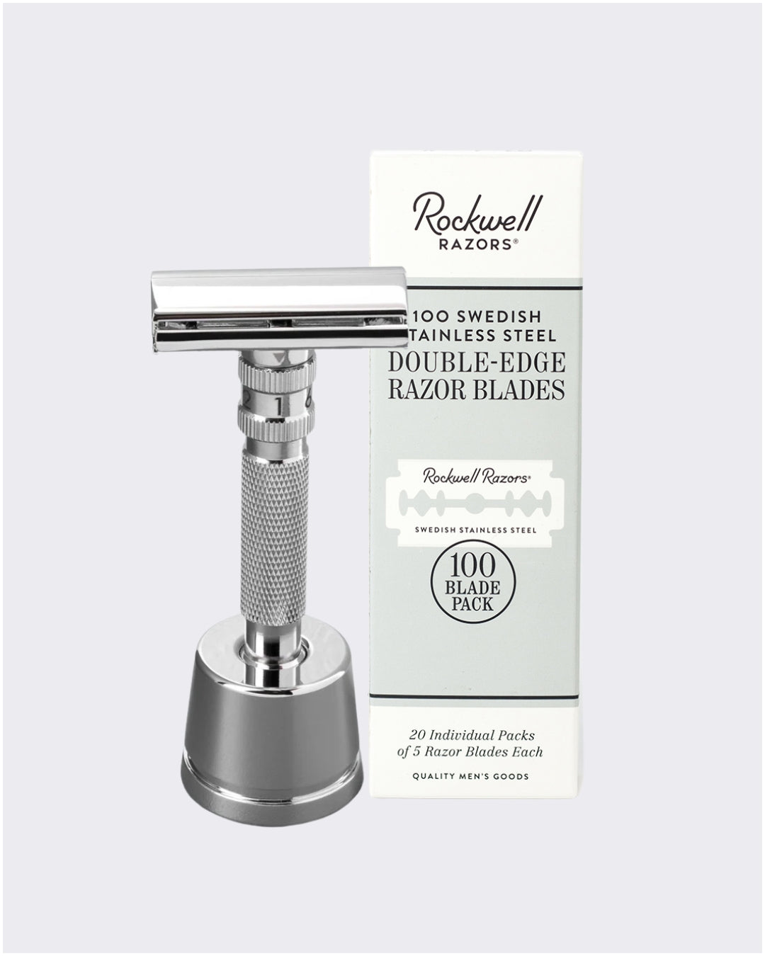 Rockwell T2 Rasoio Sicurezza Regolabile Gunmetal + 100 Lamette