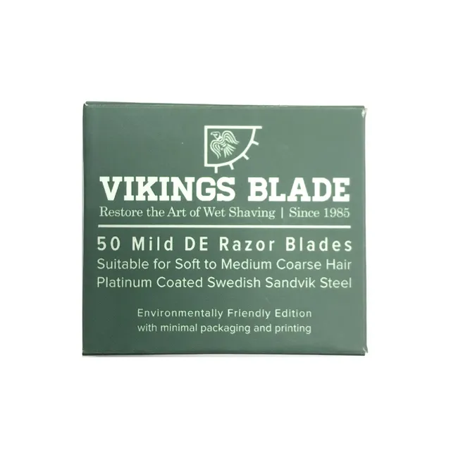 Viking's Blade Lamette Delicate Acciaio Svedese 50 Pezzi Platinate
