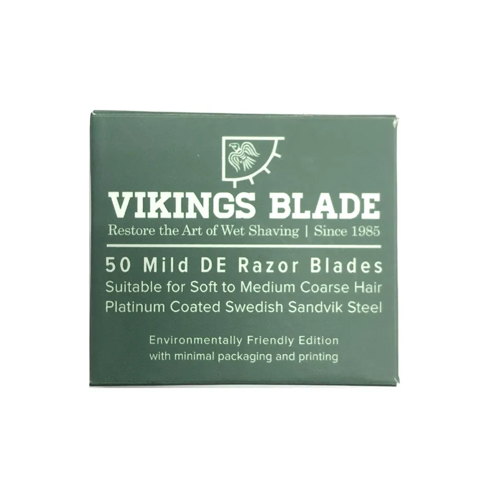Viking's Blade Lamette Delicate Acciaio Svedese 50 Pezzi Platinate