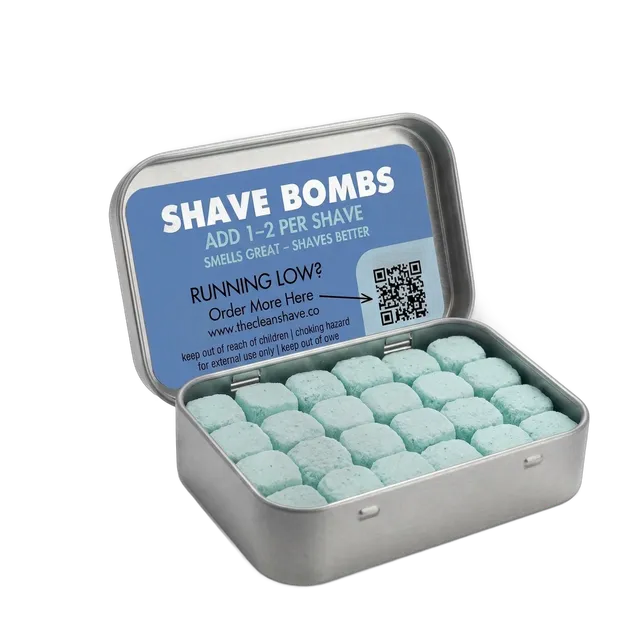 The Clean Shave Shave Bombs pastiglie barba eucalipto