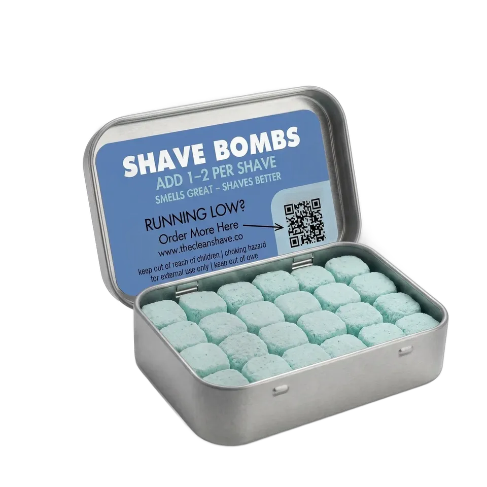 The Clean Shave Shave Bombs pastiglie barba eucalipto