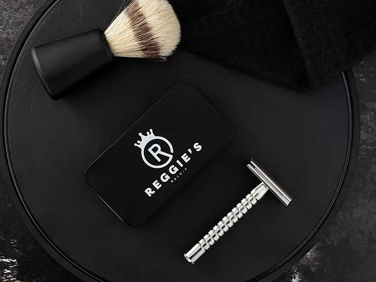 Reggie's Saturn rasoio di sicurezza acciaio set lame crema