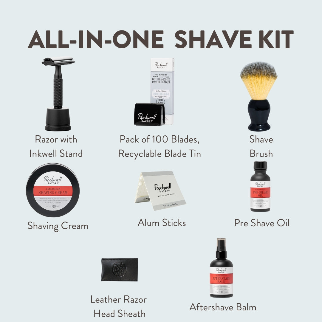 Rockwell 6S Black set rasoio acciaio all-in-one