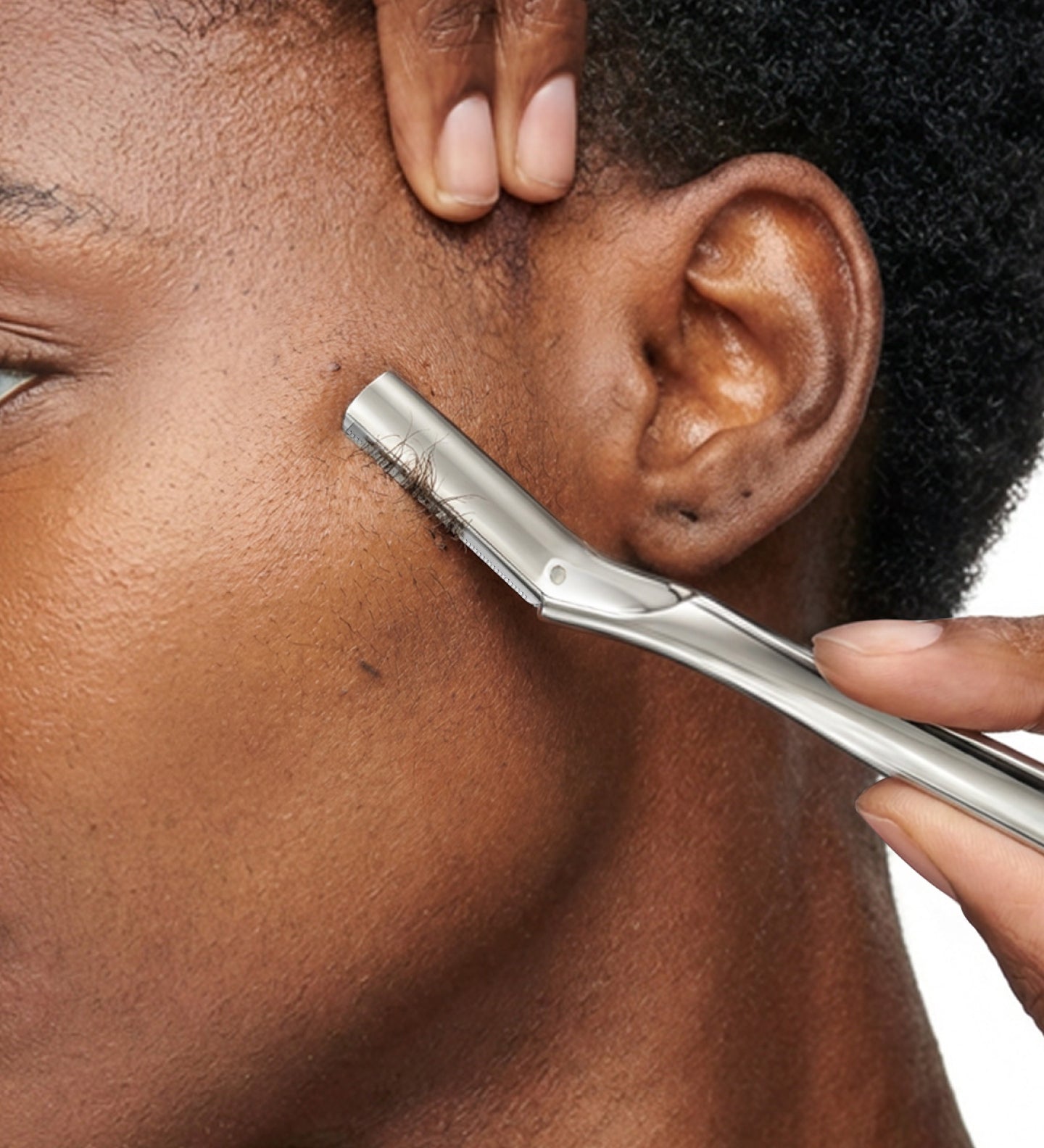 Caveem Dermaplaning Rasoio Viso Argento Opaco 6 Lamette Ricambio