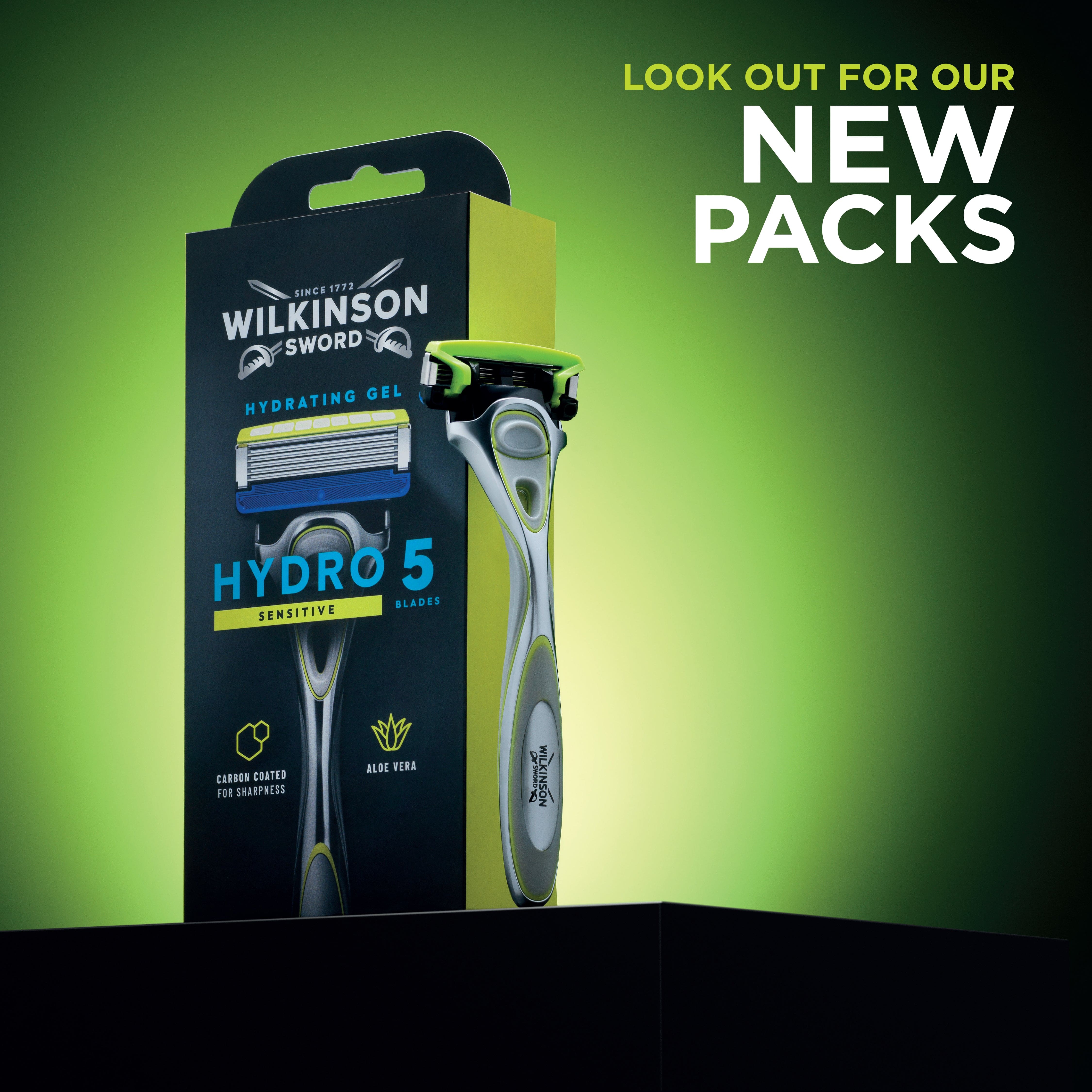 Wilkinson Hydro 5 Sensitive Rasoio Uomo 1+4 Aloe