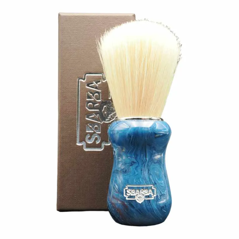 Sbarba Classico pennello da barba setola blu oceano