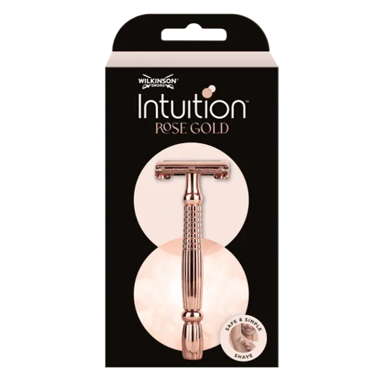 Wilkinson Intuition Rasoio Sicurezza Donna Oro Rosa