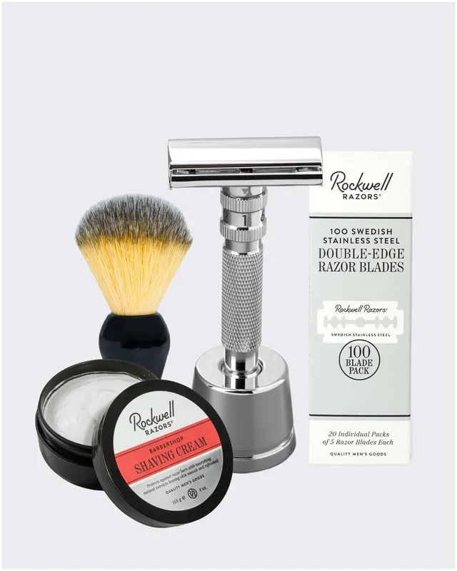 Rockwell T2 Set Regalo Rasoio + Pennello + 100 Lamette
