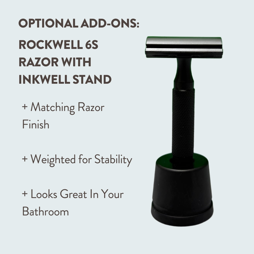 Rockwell 6S Rasoio Sicurezza Acciaio Nero Regolabile 6 Livelli