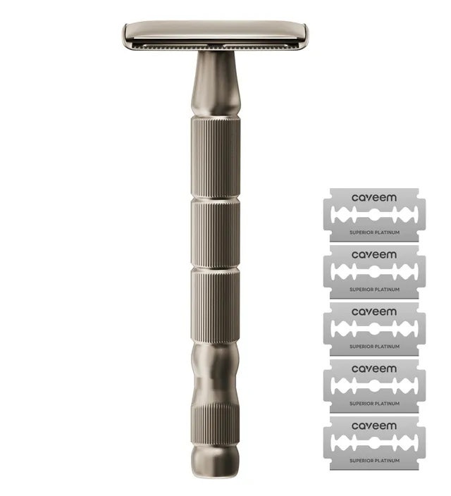 Caveem Shaving rasoio sicurezza champagne 5 lamette