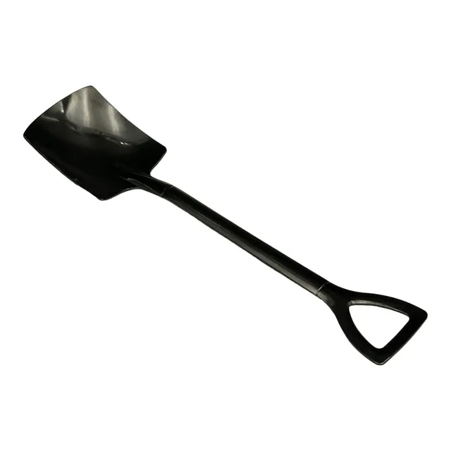 Sbarba Accessori vanga sapone da barba nera piatta 15,5cm spatola