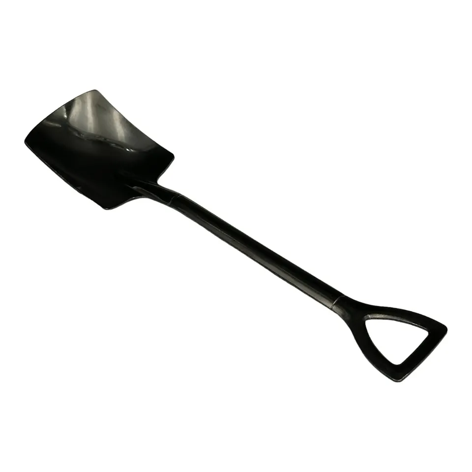 Sbarba Accessori vanga sapone da barba nera piatta 15,5cm spatola