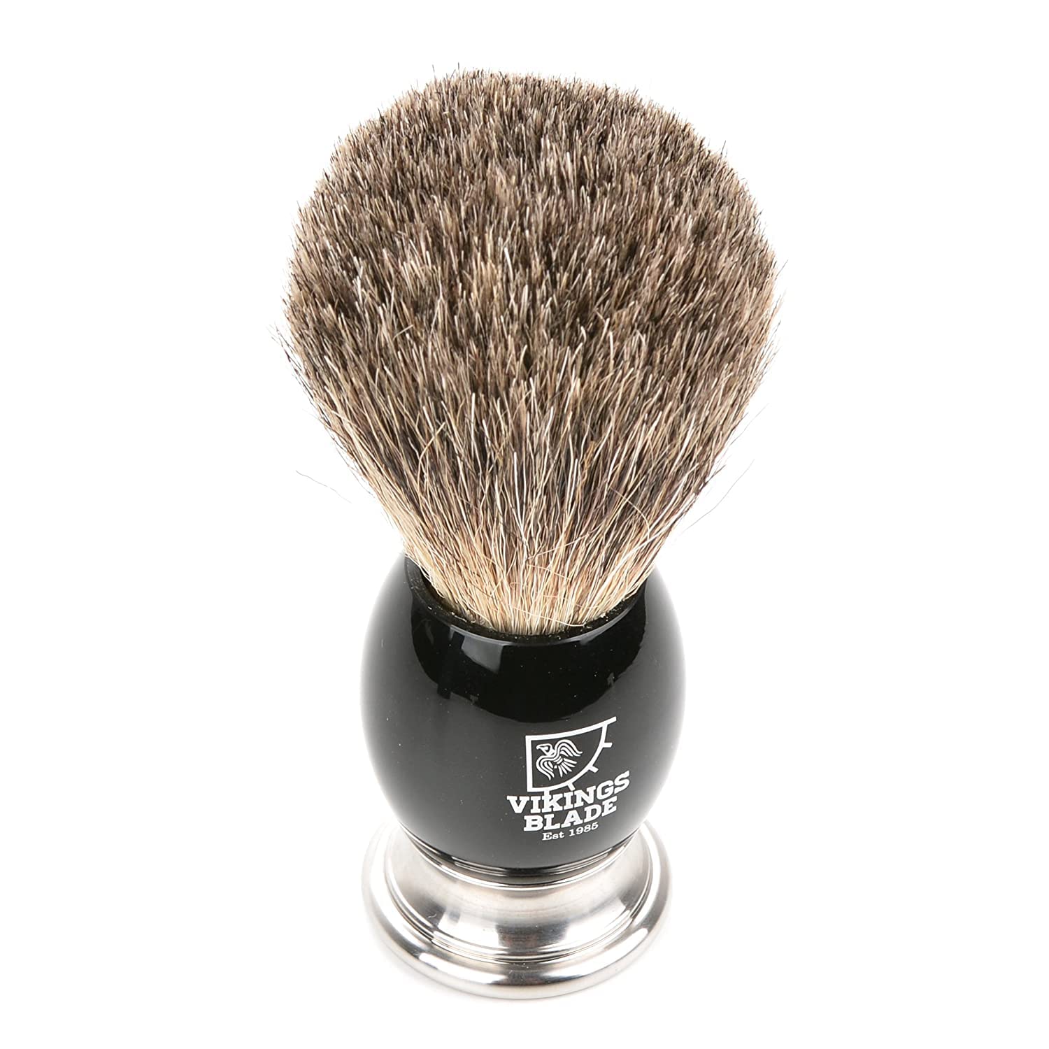 Viking's Blade Dark Stallion Pennello da Barba Bulb Nero