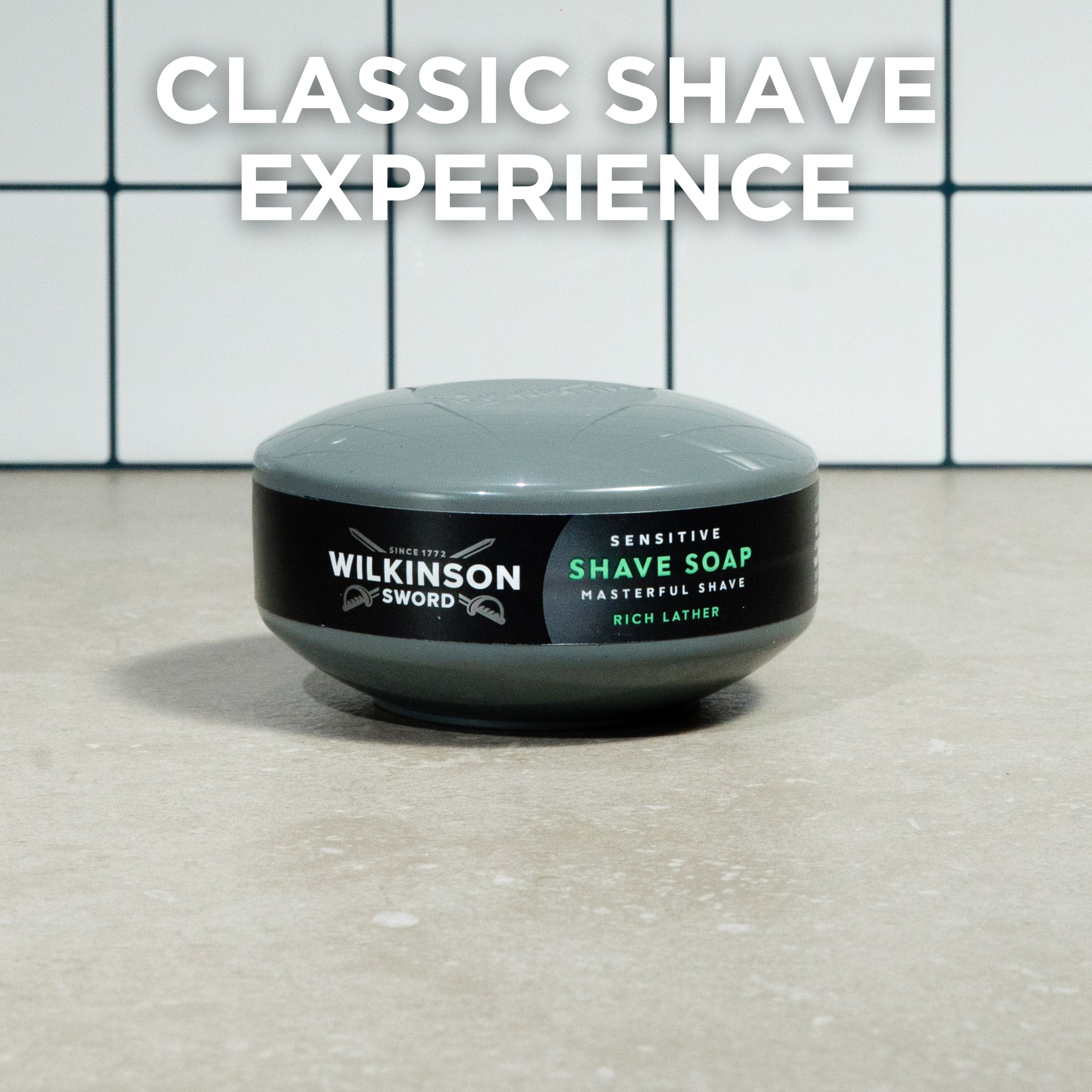 Wilkinson sapone da barba Sensitive 4 ciotole schiuma ricca