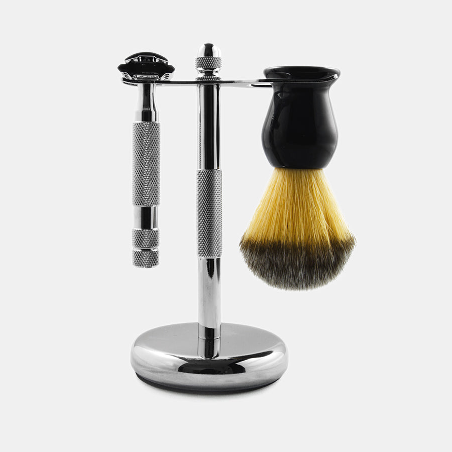 Rockwell Shave Stand supporto rasoio White Chrome ottone